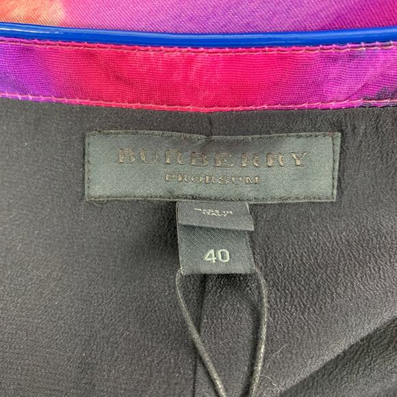 BURBERRY PRORSUM Spring 2015 Size 4 Multi-Color Silk / Cotton Abstract Skirt - Picture 6 of 7